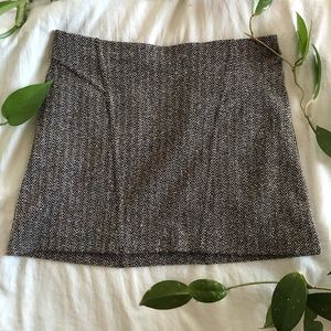 SOLD | Black and Gold Express Mini Skirt